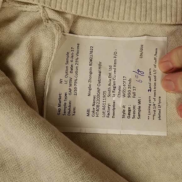 Gap Heathered Oatmeal Cardigan - Picture 6 of 8